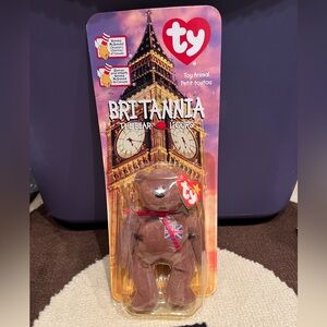 TY McDonald's Teenie Beanie Baby Bear - Britannia
